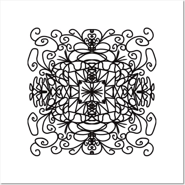 Chinese pattern mandala Wall Art by Xatutik-Art